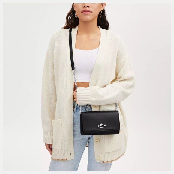 COACH Black Crossbody Flap Bag - Picture 10 of 13